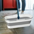 thumbnail image 4 of Cleaning bucket, folding mop bucket, square water storage, mopping floor, household washing mop basin, convenient storage, lazy person can mop it clean in one go, 4 of 9