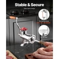 thumbnail image 2 of Manual Stainless Steel Meat Grinder, 1.8" Clamp, 2 Grinding Plates, Sausage Stuffer, Ideal for Home Kitchen Restaurant Butcher’s Shop, 2 of 9