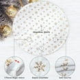 thumbnail image 3 of Washranp Christmas Tree Skirt,Large Plush Fine Xmas Tree Skirts with Sequin Snowflakes for Party Holiday Home Decor, 3 of 4