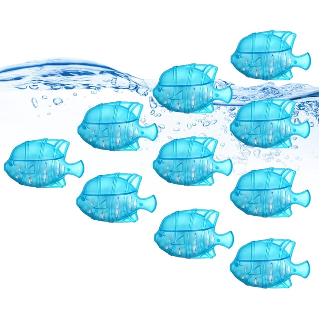 Humidifier Cleaner Humidifier Cleaning Fish Compatible with Drop, Droplet, Adorable, Warm&Cool Mist Humidifiers and Fish Tank, Universal, 1.75" x2.55, 10pcs (Blue)