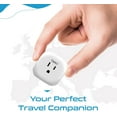 thumbnail image 2 of Ceptics Europe Travel Adapter Plug Set Schuko - 4 Input - Ultra Compact - Light Weight Type C, Type E/F - USA to Any Type C E/F Countries Such as Germany, France- 4 Pack (PT-9-9C-4PK),White, 2 of 8