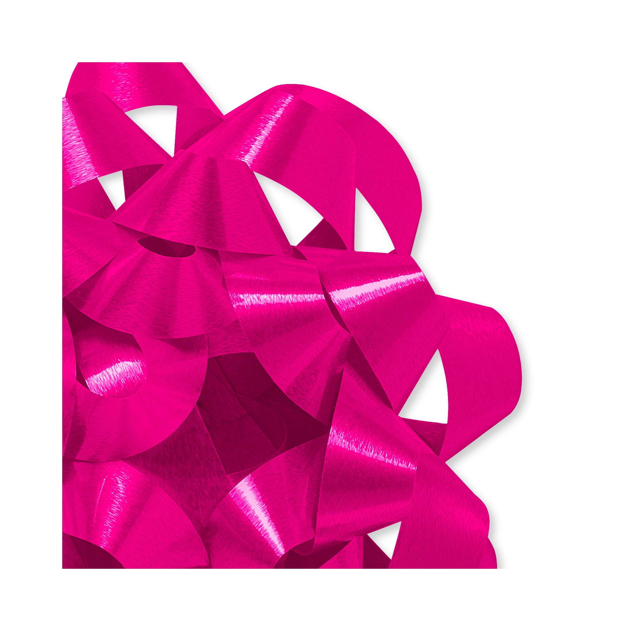 American Greetings 4.25 in. Pink Confetti Poly Gift Bow (1-Count)