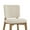 Linen-Natural Wood Leg, variant on Dycanpo Wooden Dining Chairs Set of 4, Wide Back Kitchen Side Chairs for Modern Farmhouse Dining Room, Beige Upholstered and Dark Brown Leg