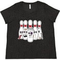 thumbnail image 3 of Inktastic Beat Up Bowling Pins Women's Plus Size T-Shirt, 3 of 5
