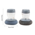 thumbnail image 2 of Dispensing Steel Brush Set with Storage,PET Material,Easy to Clean,Kitchen Cleaning Brush for Sinks and Tiles, 2 of 8