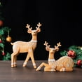 thumbnail image 3 of Elk Resin Ornaments Furniture Christmas Decoration Props Crafts Christmas Decorations Sitting brown, 3 of 6