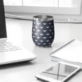 thumbnail image 3 of Modern 12oz Stainless Steel Insulated Wine Tumbler with Lid and Straw – Double Wall Vacuum Mug for Hot & Cold Drinks, 304 Steel Interior, Sweat-Free Design, 3 of 5