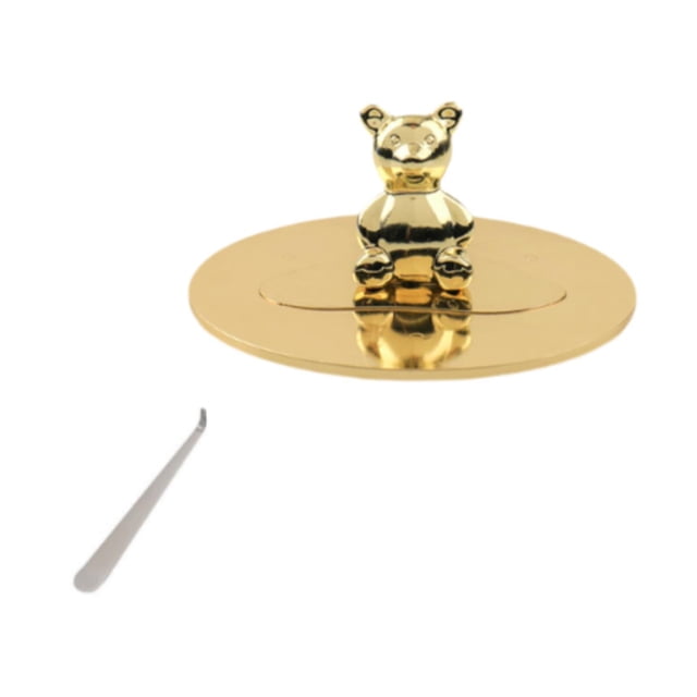 Tapa de vela, accesorio para velas, resistente al viento, para sala de estar Oso Alt. 38 cm.