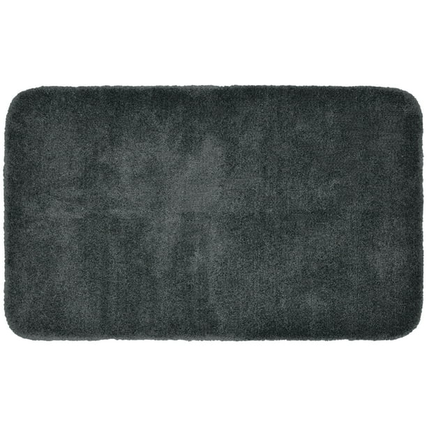 Garland Rug Finest Luxury Ultra Plush Washable Bath Rug Dark Gray, 30