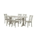 thumbnail image 3 of Boraam Jamestown 7pc Dining Set Antique White Finish, 3 of 3