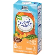 Crystal Light On-The-Go PEach Tea Drink Mix Packets, 10 Count (Pack of 12)