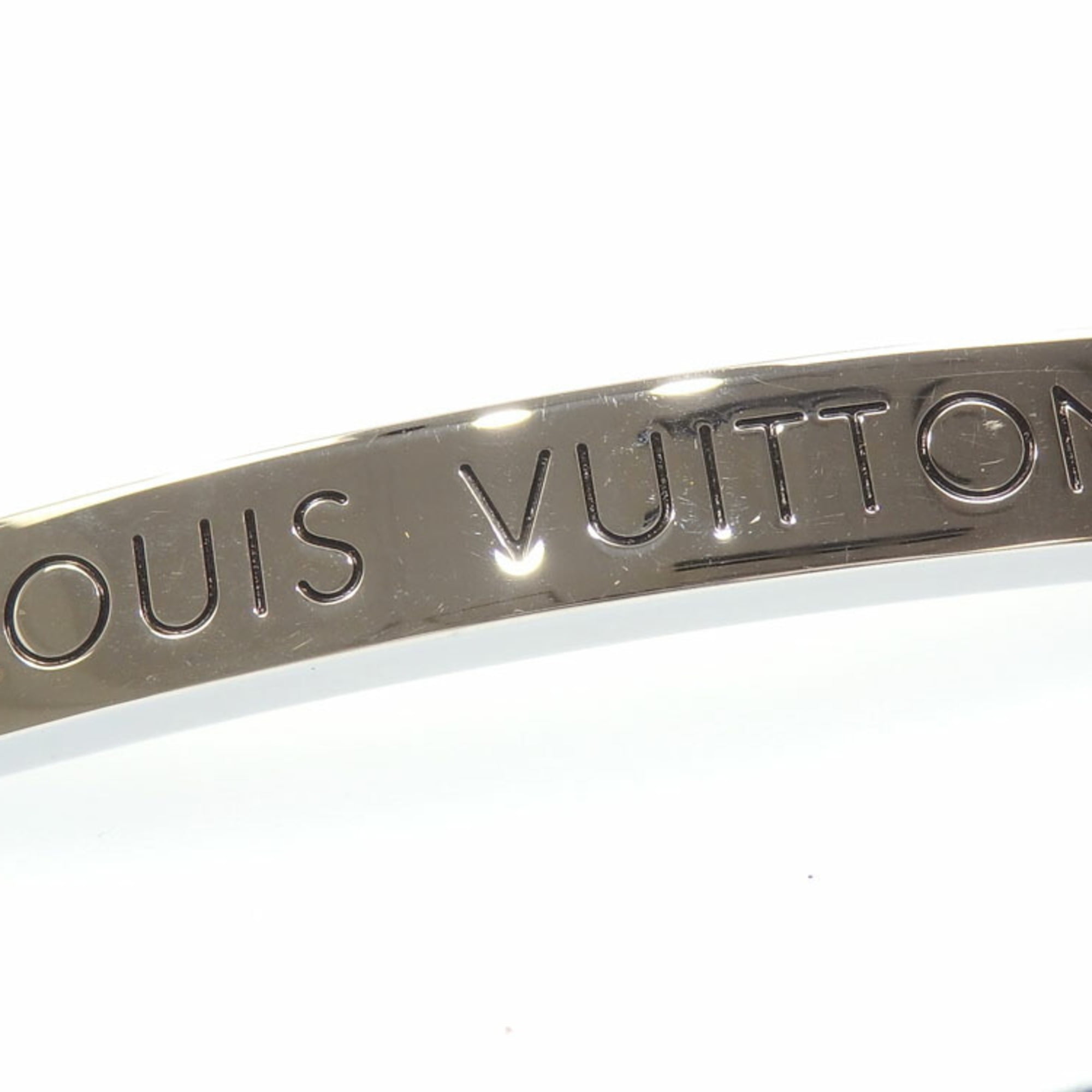 Louis Vuitton Archive Bracelet Brass and Leather Black 87670131