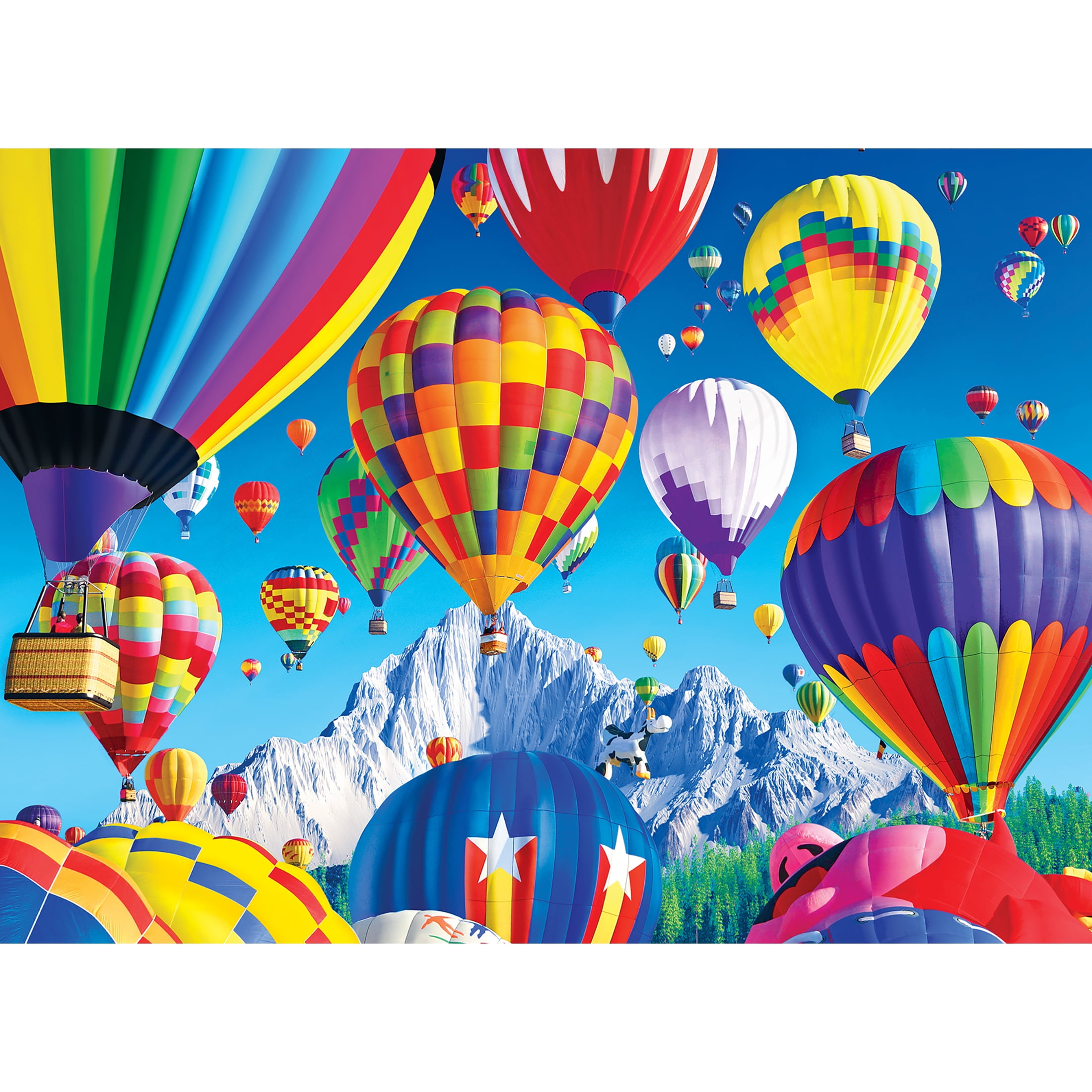 Puzzle 5000 Pièces en Bois Hot Air Balloon Voyage Adulte Super