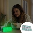 thumbnail image 1 of Lana Glow in the Dark - Pack de 5 lanas de poliéster luminoso para manualidades, 53 m cada uno, Blue Glow, 1 of 3