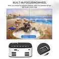 thumbnail image 3 of TOPRenddon Mini Projector, 1080P Full HD Supported Video Projector, Portable Outdoor Home Theater Movie Projector, Compatible with HDMI, USB, AV, Smartphone/Tablet/Laptop, 3 of 8