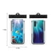 thumbnail image 3 of Pisexur - Funda transparente grande para teléfono móvil, ideal para buceo, natación y buceo, resistente a 30 metros de agua, IPX8, apta para teléfonos de menos de 7 pulgadas, 2 unidades, organizador, 3 of 9