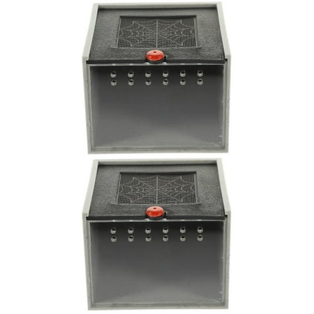 2 PCS Spider Catcher Reptile Terrarium Acrylic Panel Breeding Box Case