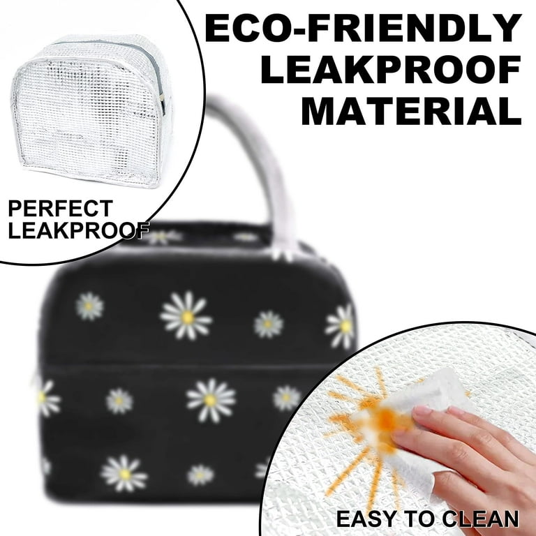 Insulated Lunch Bag Women Girls. Reusable Cute Tote Lunch Box For Kids &  Adult. Leakproof Cooler Lunch Bags