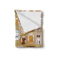 thumbnail image 2 of Cat Soft Flannel Fleece Blanket, Family Tree of a Kitty with Portraits Domestic Feline Characters Gallery Humor Design, Cozy Plush for Indoor and Outdoor Use, 70" x 90", Multicolor, by Ambesonne, 2 of 6