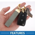 thumbnail image 4 of Llavero de Coche Único Bargains Llavero Universal con Anillo para Llaves de Fob para el Hogar Aleación de Zinc Tono Dorado Gris 1 Juego, 4 of 6