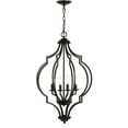 thumbnail image 3 of JONATHAN Y Selema 4-Light 19" Iron Adjustable Ogee Lantern LED Pendant, Bronze, 3 of 8