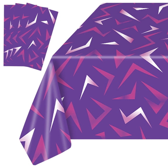 Forfamy 3 Pack Party Tablecovers Birthday Party Decorations Birthday Table Decorations 53"x106" Table Cover, Shimmering Ideal for Bachelorette Anniversary Wedding Birthday Party