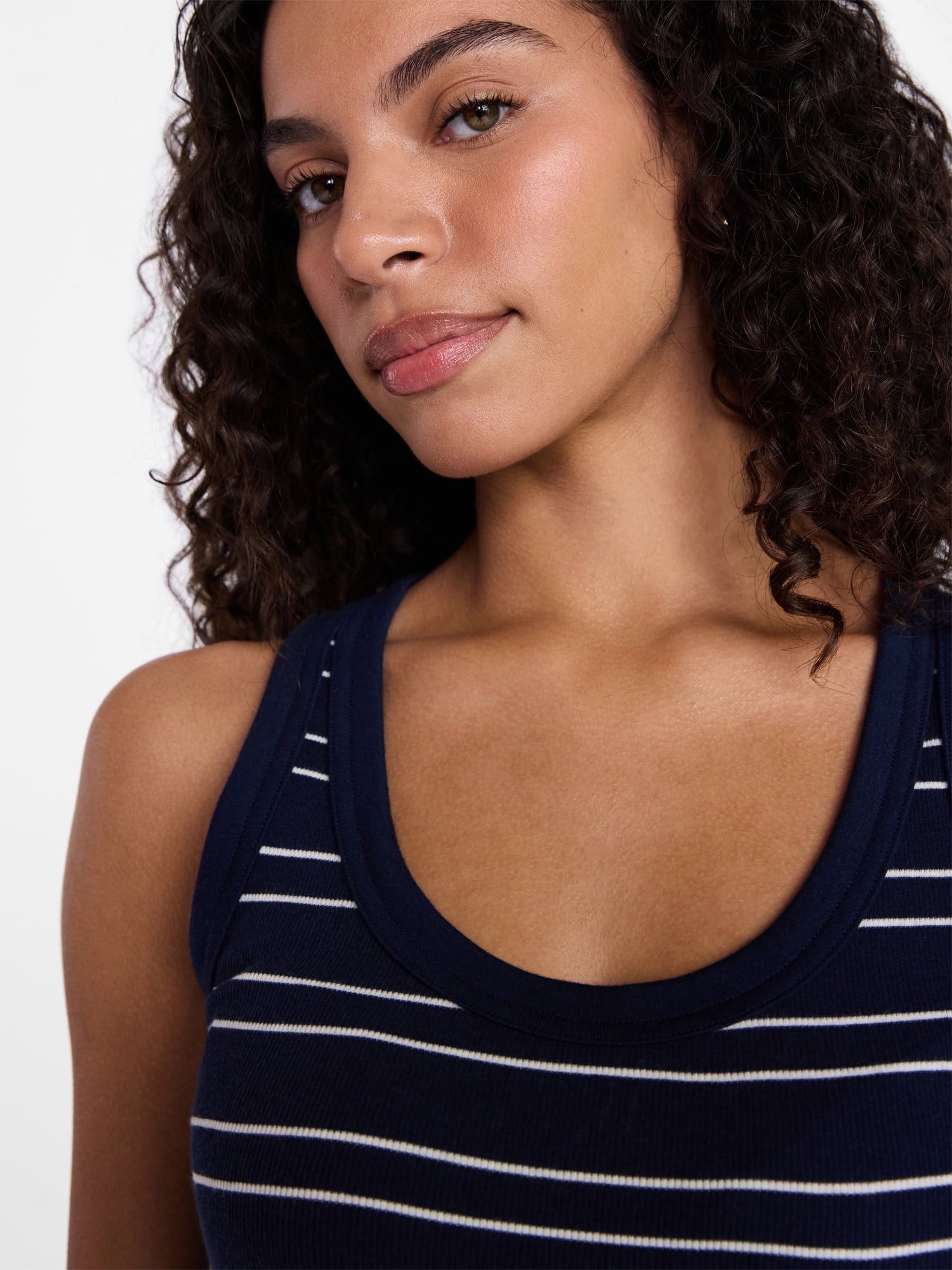 Time and Tru Women's Ribbed Tank Top, Sizes XS-XXXL
