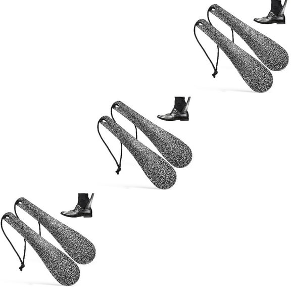 Set of 3 Shoe Tongue Men Shoes Stand Metal Shoehorn Hanging Shoehorn