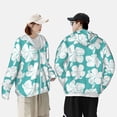 thumbnail image 6 of Balery Vintage Floral Men's Women's UPF 50+ Sun Protection Lightweight Hoodie Performance Long Sleeve Shirt for Fishing Running-Large, 6 of 9