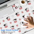 thumbnail image 2 of Long Mouse Pads for Desk,White Cow Heart Pattern Desk Mats on Top Of Desks, Desk Mouse Pad Extra Large with 3mm Non-Slip Base and Stitched Edge for Gaming,Office,Work,Home 47.3"x23.6", 2 of 6