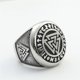 thumbnail image 1 of Anillo de locomotora de acero inoxidable con runas vikingas nórdicas góticas vintage para hombre y mujer, símbolo de Odín, amuleto punk de moda, joyería, 1 of 4