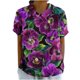 thumbnail image 1 of Blusas de Manga Corta para las Mujeres Cuello de Muñeca Lindo Lino Algodón, Impreso Suelto Camiseta para el Uso Casual, Diario Y de Verano, 1 of 4