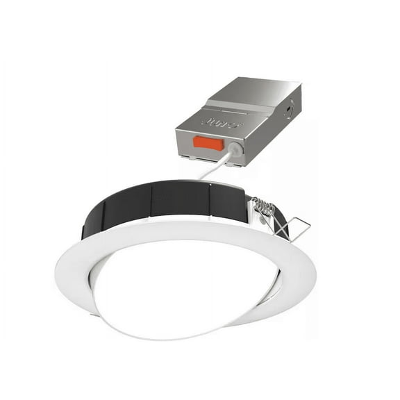 Juno Contractor Select WF6 ADJ SWW5 6 in. Selectable CCT Ultra Slim Canless Integrated LED White Recessed Light Trim