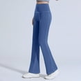 thumbnail image 3 of EFINNY Women Height Waist Flare Leg Pants Quick Dry Tight Slimming Fitness Yoga Pants, 3 of 4