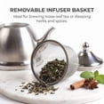 thumbnail image 6 of Creative Home Nobili-Tea 2.0 Qt Stainless Steel Tea Kettle with Removable Infuser Basket, 6 of 10