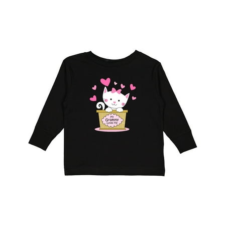 

Inktastic Kitty Grammy Loves Me Gift Toddler Toddler Girl Long Sleeve T-Shirt