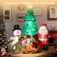 thumbnail image 3 of Topbuy 6FT Tall Christmas Inflatables Tree with Santa Claus & Snowman Blow Up Christmas Tree Outdoor Decoration Lighted Xmas Holiday Party Decoration, 3 of 10
