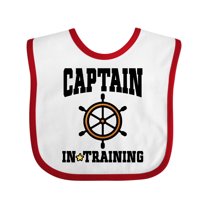 Inktastic Captain in Training Boys or Girls Baby Bib