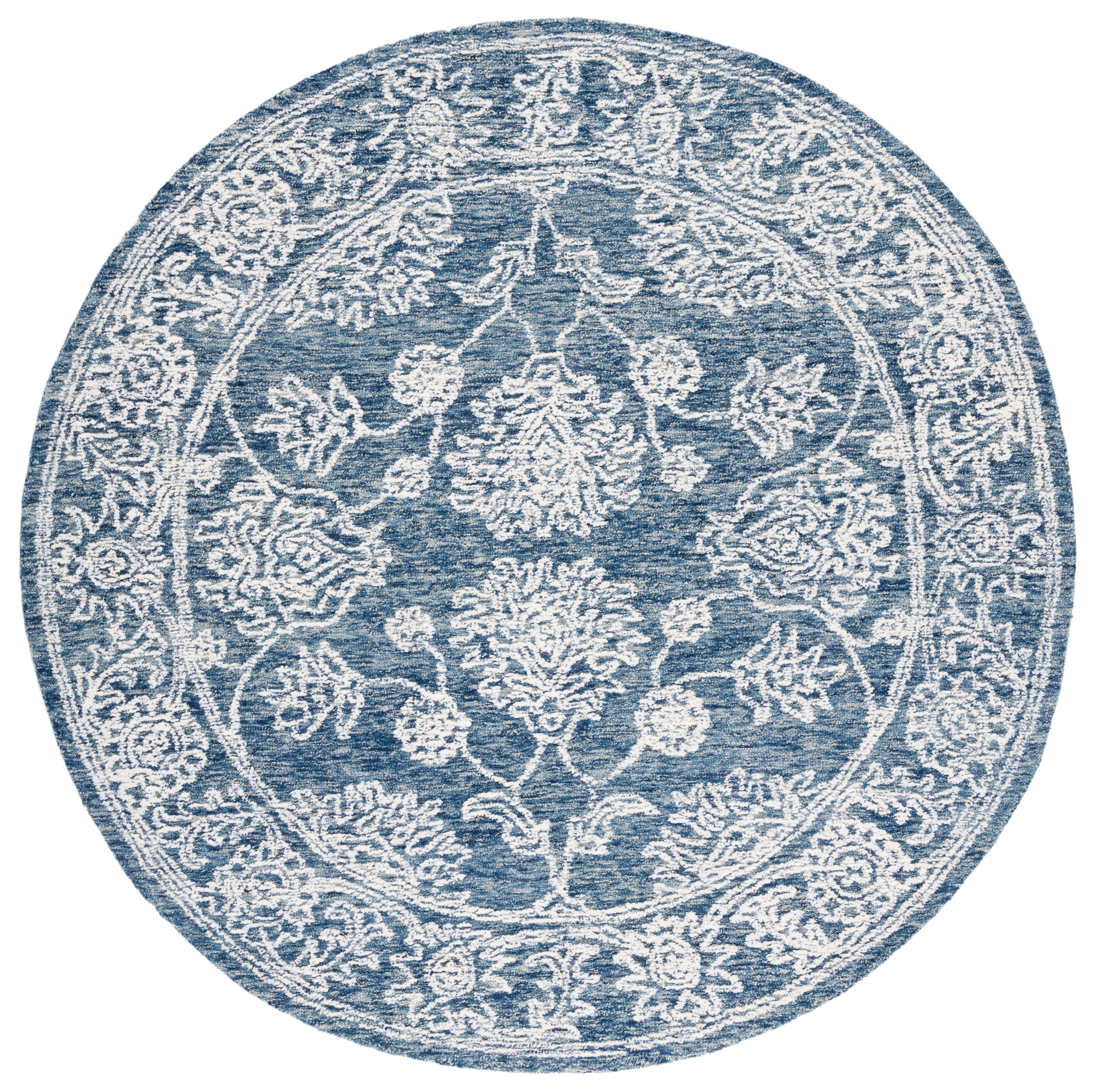 Safavieh Metro Josiah Medallion Area Rug, Natural/Blue, 6' x 6' Round