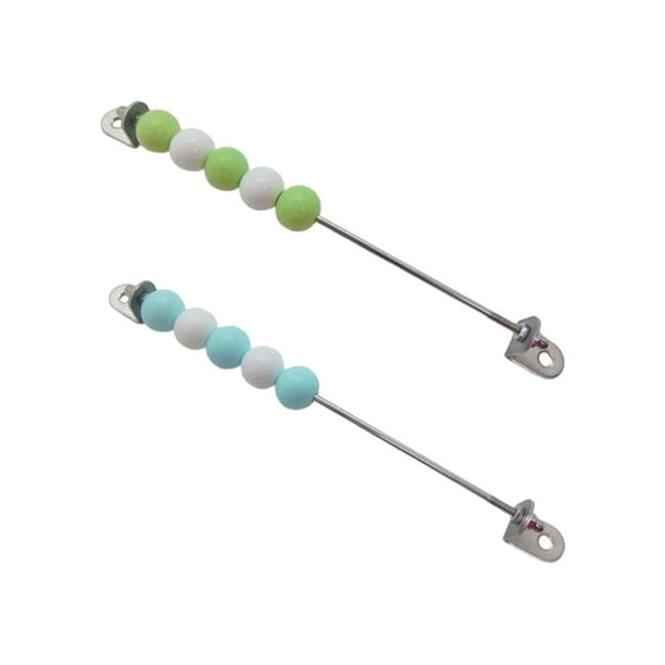 Tablero sensorial de 2 piezas con cuentas, juguete práctico para desarrollar habilidades sensoriales. verde y azul cielo
