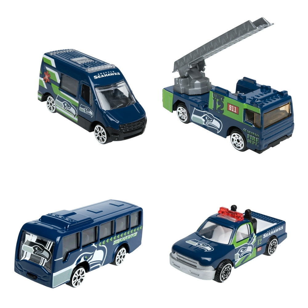 Forever Collectibles - 4 Pack Die Cast Cars, Seattle Seahawks - Walmart ...