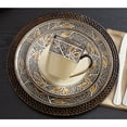 thumbnail image 2 of Gourmet Basics by Mikasa Alexandria 16-Piece Dinnerware Setin Brown/Tan, 2 of 7