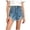 Blue, variant on Big Girls Distressed Denim Shorts - Ripped Cut Off Jean Shorts for Girls High Waist Loose Casual Denim Short Pants with Pockets Blue 3 Years
