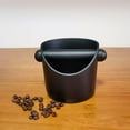 thumbnail image 3 of 1pc Mini Absorbent Espresso Knock Box Household Straight Mouth ABS Plastic Coffee Knocking Slag Bucket (Brown), 3 of 7