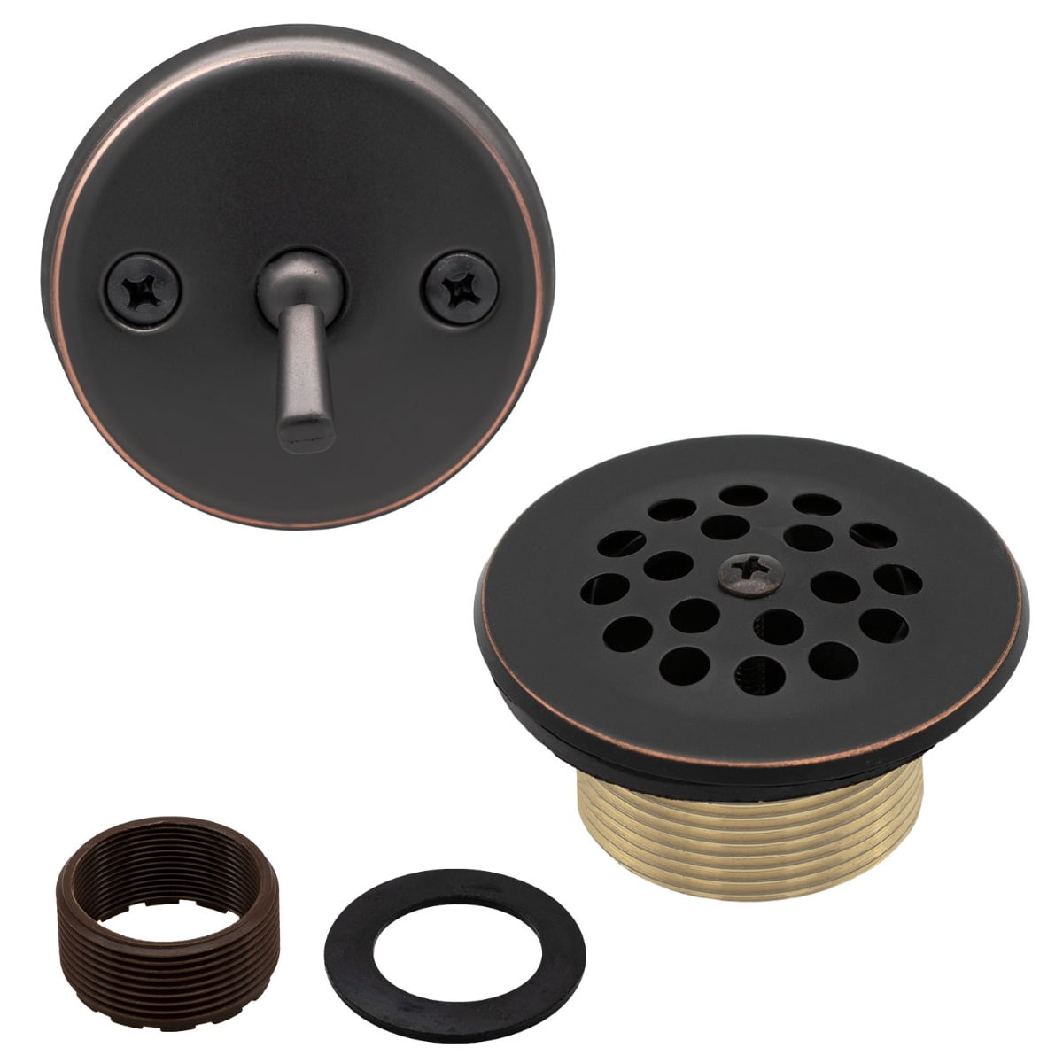NEW toilet cistern 3/4 hole & lever overflow stopper plug,cover with washer 