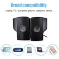Laptop Speakers, External USB Powered Mini Wired Portable Clipon