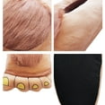 thumbnail image 3 of Pantuflas de aventura de monstruo peludo para adultos, hombres y mujeres, divertidas y cómodas pantuflas Hobbit Bigfoot Xemadio WMZL-156-1, 3 of 6