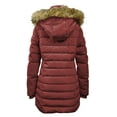 thumbnail image 3 of Fleece Lined Winter Puffer Coat for Women Warm Quilted Winter Jacket with Removable Faux Fur Hood, 3 of 3