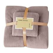 EARKITY Bath Towel Set, Quick Dry Absorbent Bath Towel, Soft Cotton Bathroom Towels, Hotel Bath Towels, Super Soft, 1 Bath Towel, 1 Washcloth, for Bathroom Guests Pool Gym Camp Travel College Dorm