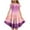 03-Rose Gold—Prime Deals 2025, variant on Mevxay Girls Tie Dye Maxi Dress Summer Short Ruffle Sleeve Crew Neck Layered Dresses for 6-12 Years Pink